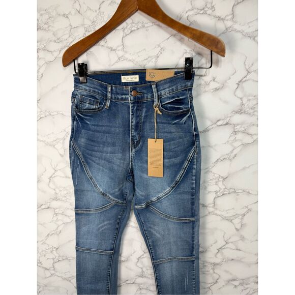 Blue Turtle Juniors Jeans Denim sz 1 Hi Waisted NEW #F973 - Picture 3 of 9